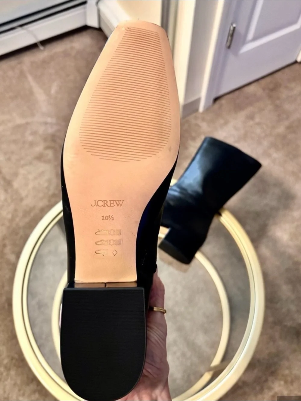 J. Crew Black Leather Mid-Calf Booties new without tag.
